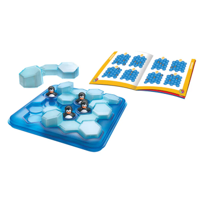 Penguins Pool Party, joc de logica cu 60 de provocari, 6+ ani, editie lb. Romana