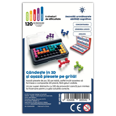 IQ Fit, joc de logica cu 120 de provocari, 6+ ani, editie lb. Romana