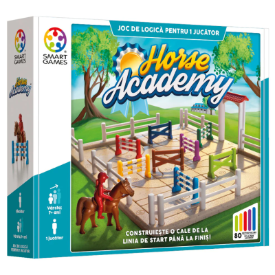 Horse Academy, joc de logica cu 80 de provocari, 7+ ani, editie lb. Romana