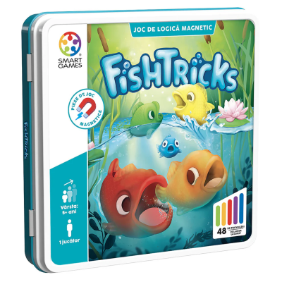 FishTricks, joc de logica cu 48 de provocari, 5+ ani, editie lb. romana