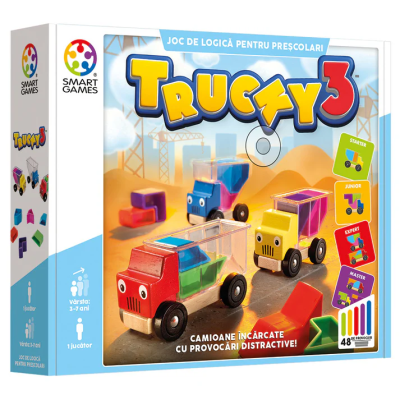 Trucky 3, joc de logica cu 48 de provocari, 3+ ani, editie lb. Romana